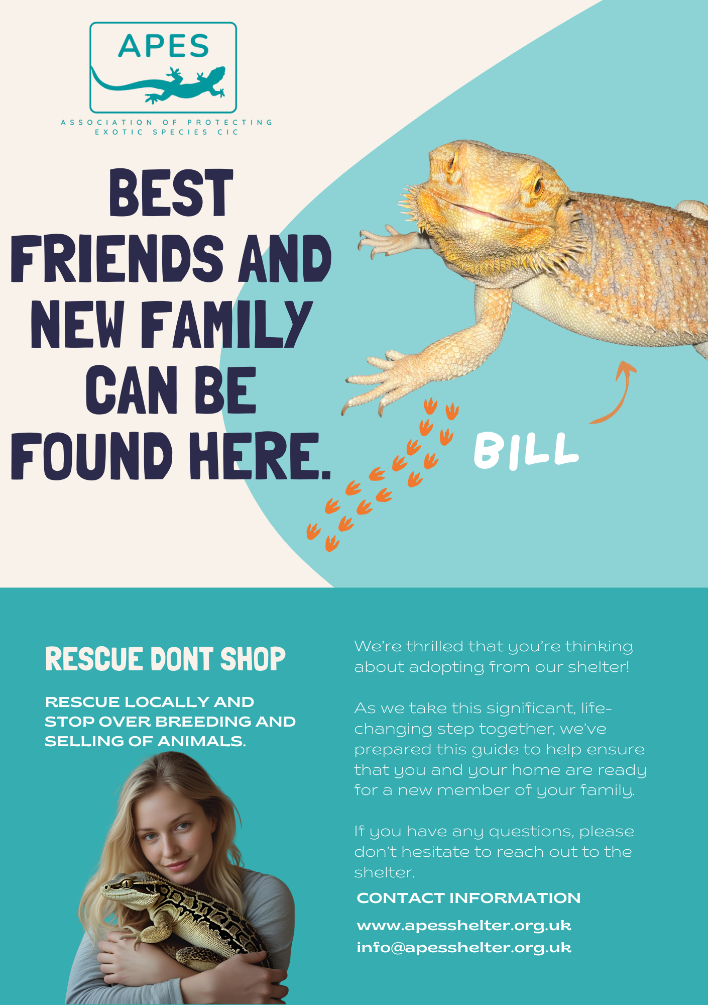 Please Print & Display Our “Adopt Don’t Shop” Flyer